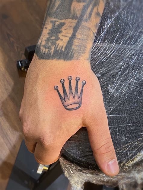 rolex crown logo tattoo|Rolex crown tattoo designs.